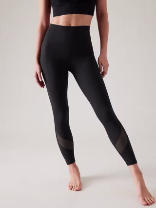 Athleta Salutation Stash Mesh Tight