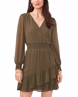 Faux Wrap Dress