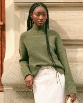 Tuckable Easy Turtleneck Sweater
