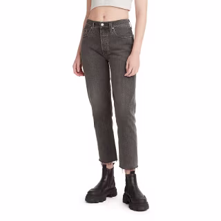 501 High-Rise Straight Leg Crop Jeans
