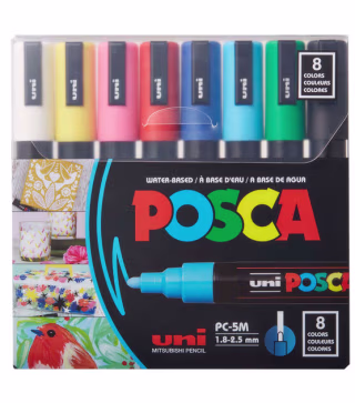 Posca Paint Markers (Set of 8)