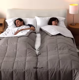 Uncommon Goods Couple’s Split Bedding