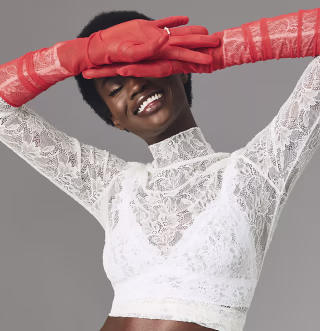 Mesh Opera Gloves