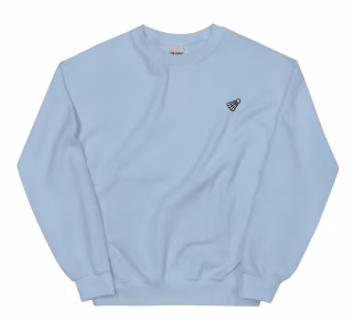 GetStitch Badminton Birdie Embroidered Sweatshirt Gift