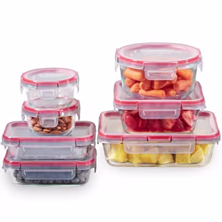 Pyrex Freshlock 14-Piece Glass Food Storage Set