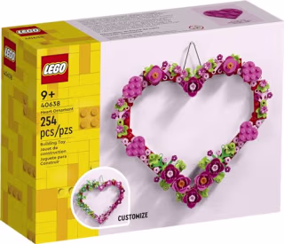 Lego Heart Ornament