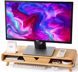 Bamboo Computer Stand