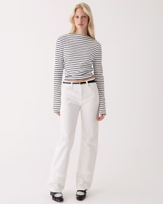Vintage Rib Split-Neck T-Shirt