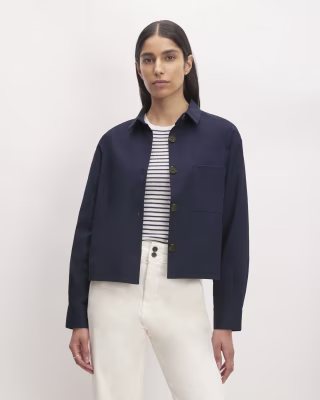 Cotton Cropped Shirt