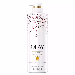 Exfoliating & Moisturizing Vitamin B3 Body Wash with Sugar and Cocoa Butter