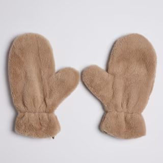 Fuzzy Faux Fur Mitten