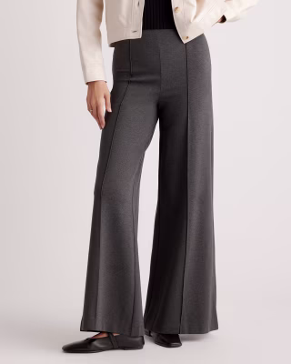 Ultra-Stretch Ponte Super Wide Leg Pant