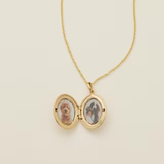 Made by Mary Mini Oval Locket Necklace