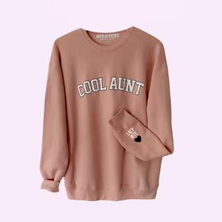 Love on the Cuff Cool Aunt Sweatshirt