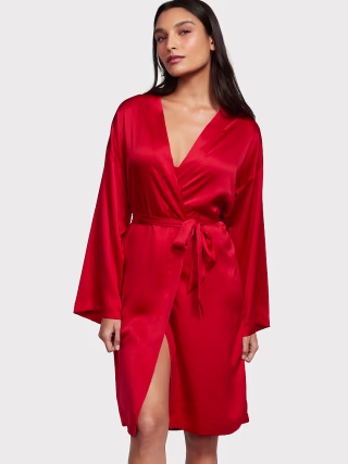 Satin Midi Robe