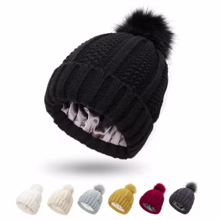 Satin Lined Winter Beanie