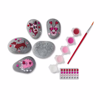 Valentine's Day Animal Rock Art Craft Kit