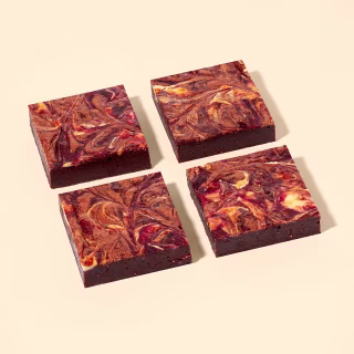 Raspberry Velvet Brownies