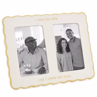 Then and Now Ceramic Picture Frame