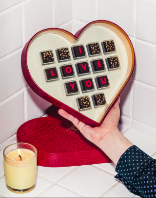 Compartés I Love You Chocolate Heart Box