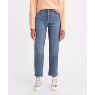 Ultra-High Rise Ribcage Straight Jeans