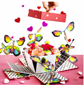 send a cake valentine's day gift box