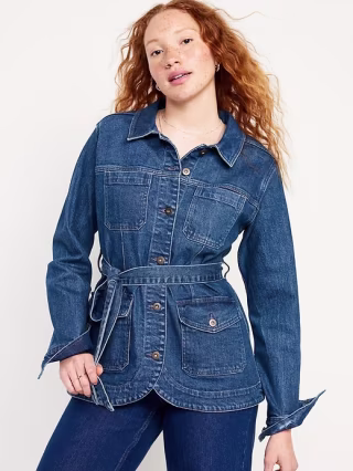Tie-Waist Utility Jacket