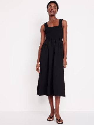 Smocked Midi Dress