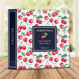 Custom Recipe 3 Ring Binder