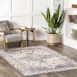 Banks Vintage Machine Washable Area Rug
