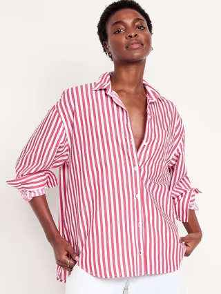 Button-Down Boyfriend Shirt