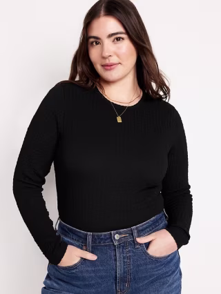 Fitted Textured Top