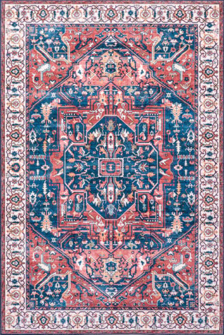 Atrium Medallion Washable Rug