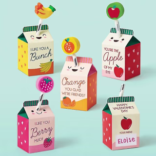 Paper Source Juice Box Valentine's Day Card Kit