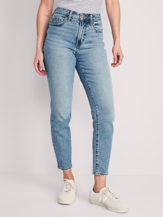 High-Waisted OG Straight Ankle Jeans