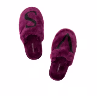 Closed-Toe Faux Fur Slipper