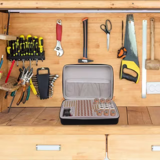 Battery Storage Organizer Carrying Case