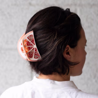 Jenny Lemons Grapefruit Slice Hair Claw Clip