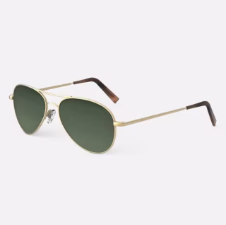 Randolph Amelia 23k Satin Gold & Evergreen