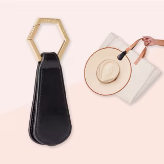 Faux Leather Hat Clip