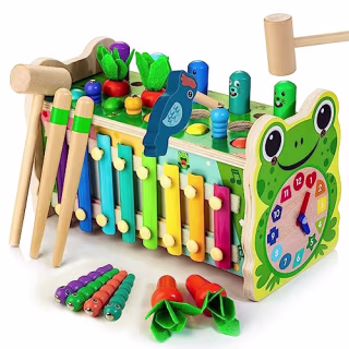 6 in 1 Wooden Montessori Toys for 1 Year Old
