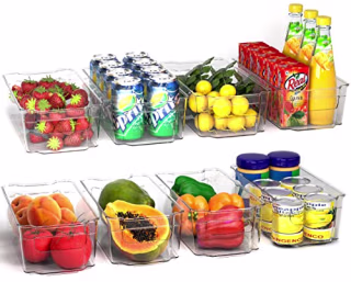 Utopia Home Fridge Organizer Bins (Set of 8)