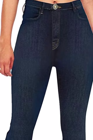 Slimming Wide-Leg Stretch Denim Flare Bellbottom Jeans