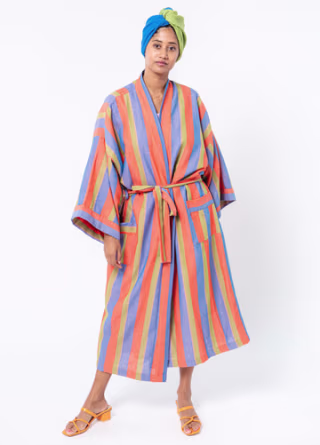 Stripe Robe in Soak