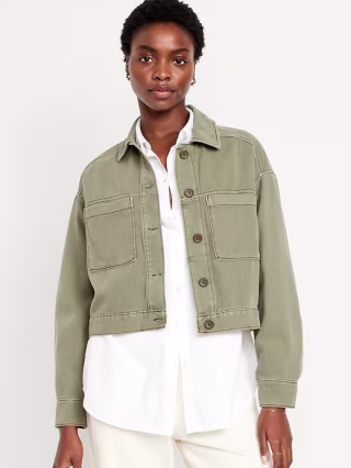 Cropped Utility Jacket