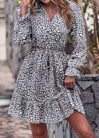 Ruffle Spring Mini Dress