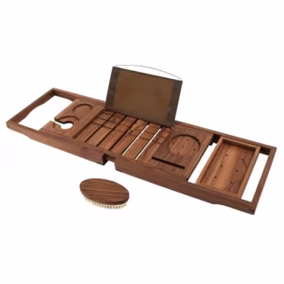 VaeFae Teak Bathtub Tray