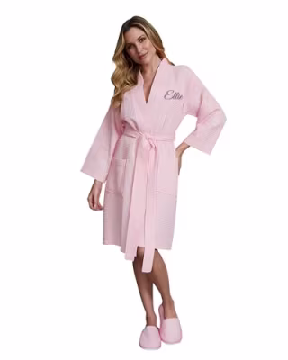 Personalized Waffle Robe