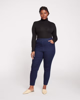 ComfortDenim Dont Call Them Jeggings Dark Indigo