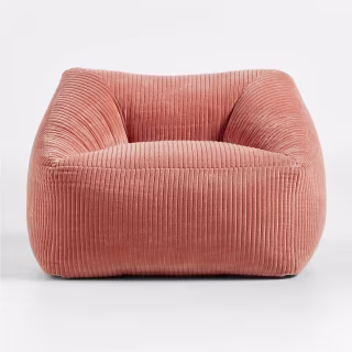 Terracotta Velvet Corduroy Kids Lounge Chair